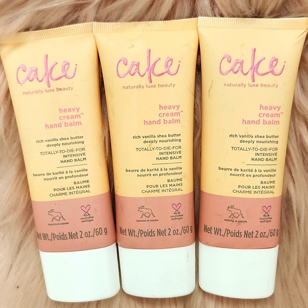 Brand New 3CT BUNDLE CAKE HEAVY CREAM HAND BALM